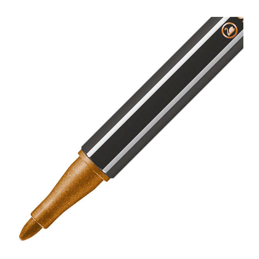 STABILO Pen 68 metallic Viltstiften Zilver Goud Koper - 3dlg.