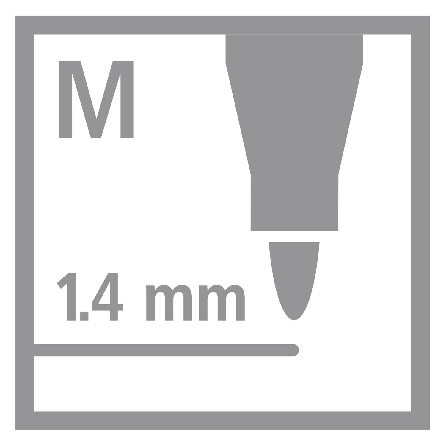 STABILO Pen 68 metallic Viltstiften Zilver Goud Koper - 3dlg.