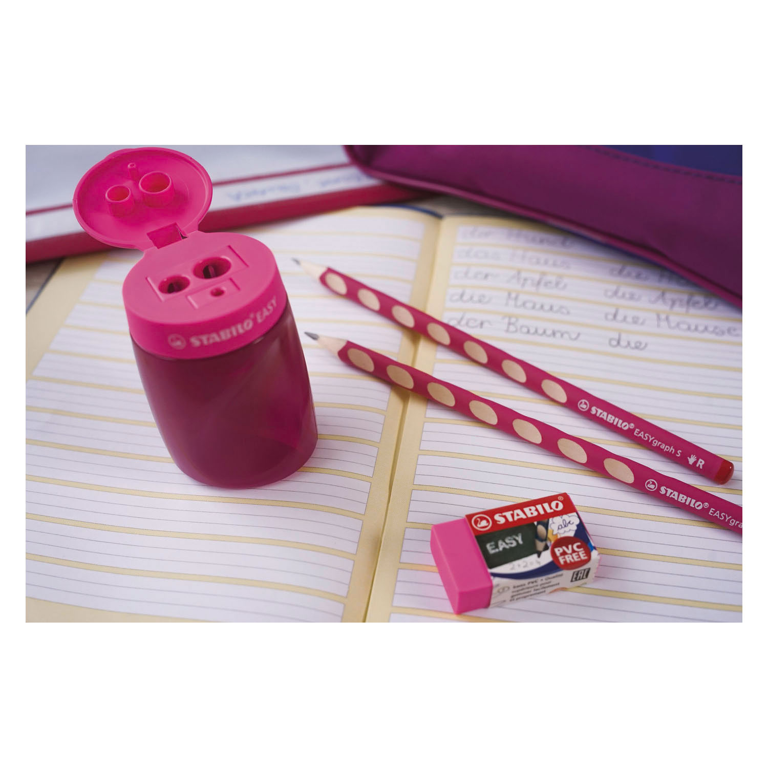 STABILO EASYgraph S HB Rechtshandige Grafietpotloden Roze - 2st.