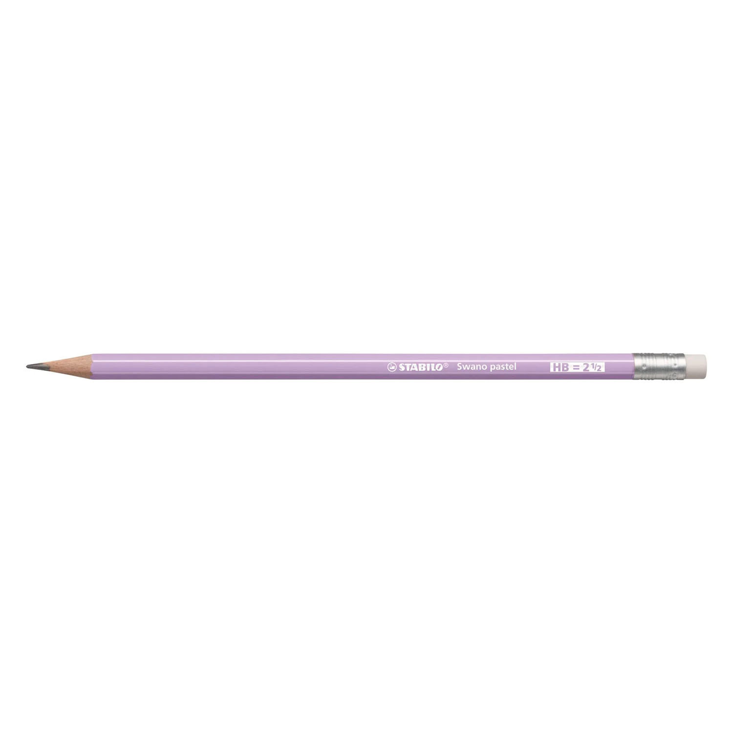 STABILO Swano Pastel HB Grafietpotloden met Gumtip - 6dlg.