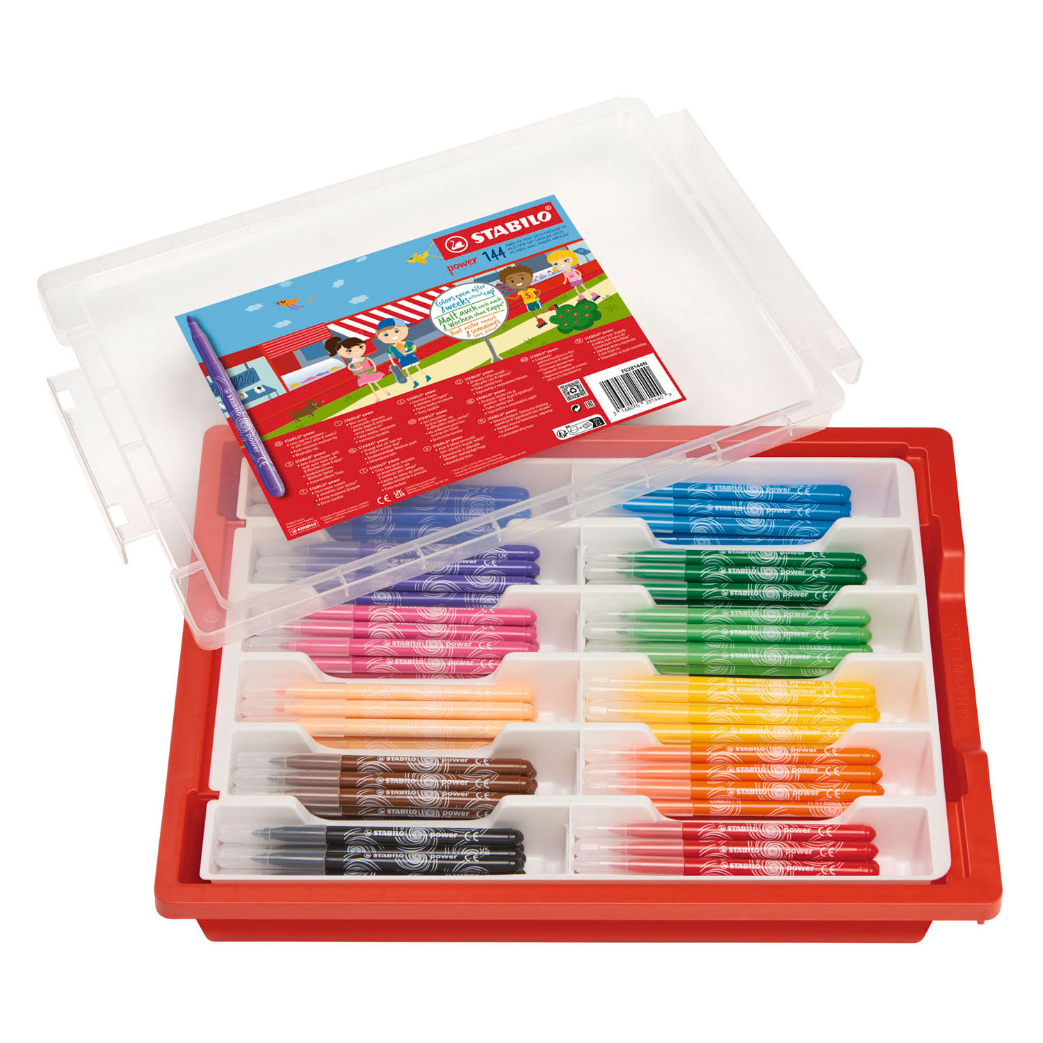 STABILO power Schoolverpakking Viltstiften - 144dlg.