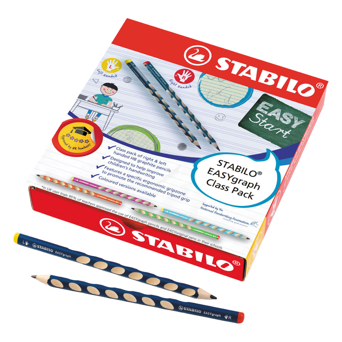 STABILO EASYgraph Schoolverpakking Grafietpotloden - 48st.