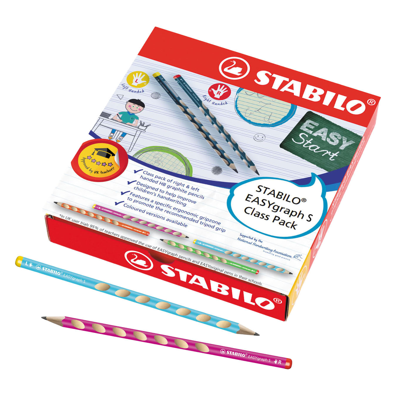 STABILO EASYgraph S Schoolverpakking Grafietpotloden - 48st.