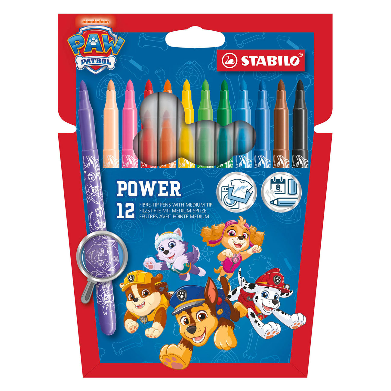 STABILO Power Viltstiften Paw Patrol - 12st.