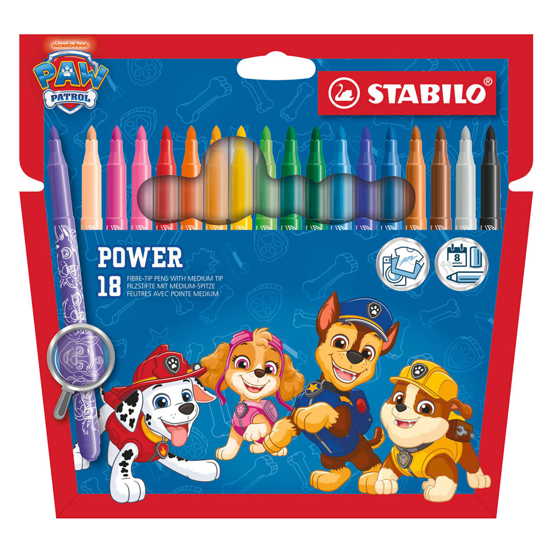 STABILO Power Viltstiften Paw Patrol - 18st.