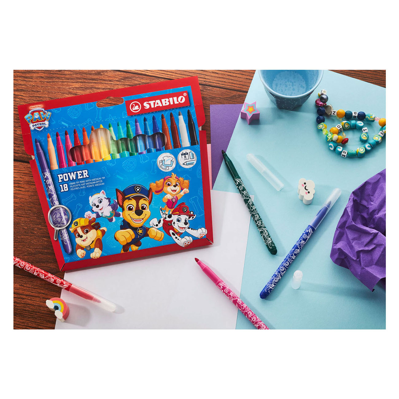 STABILO Power Viltstiften Paw Patrol - 18st.
