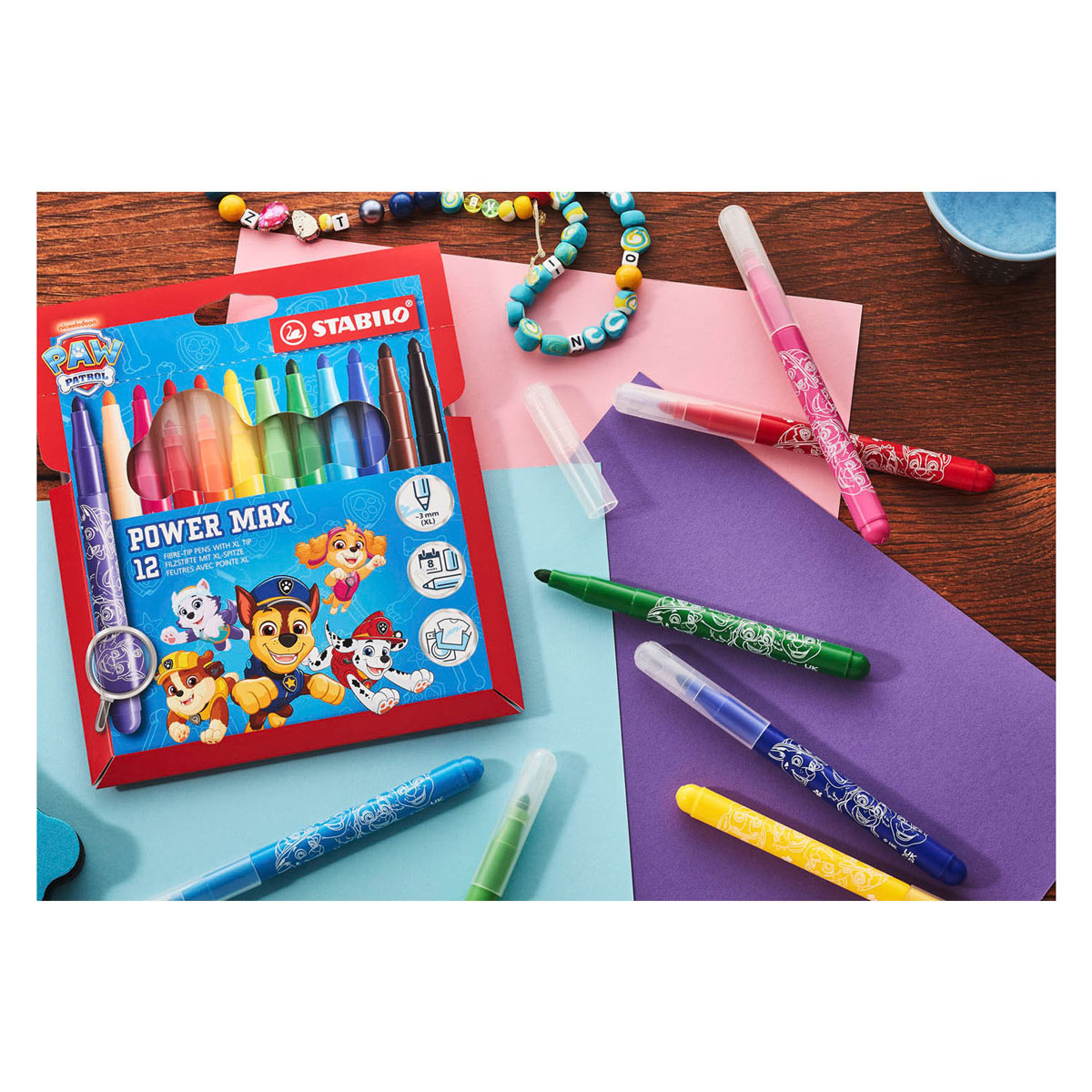 STABILO Power Max Viltstiften Paw Patrol - 12st.