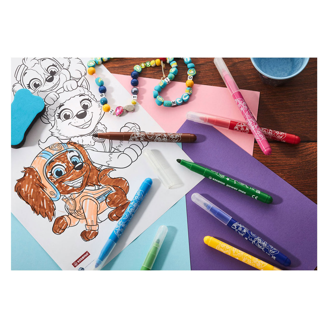 STABILO Power Max Viltstiften Paw Patrol - 12st.