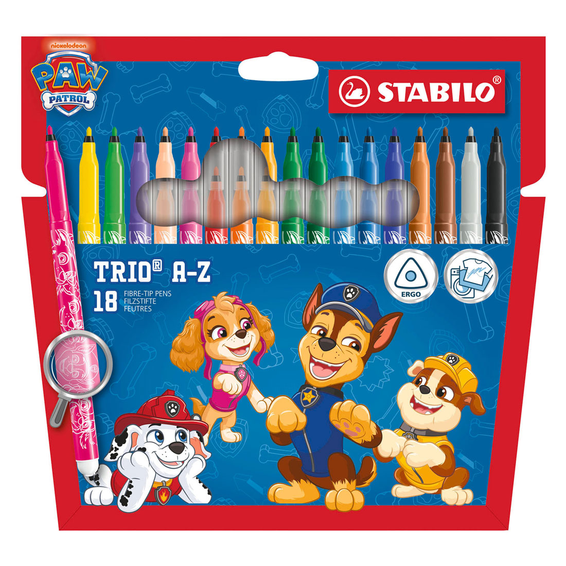 STABILO Trio A-Z Viltstiften PAW Patrol - 18st.