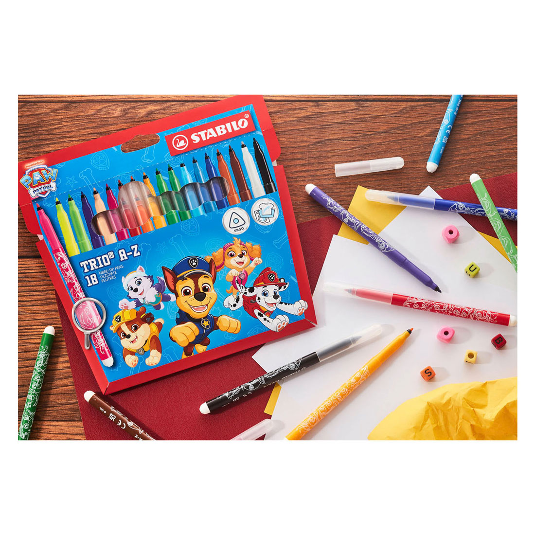 STABILO Trio A-Z Viltstiften PAW Patrol - 18st.