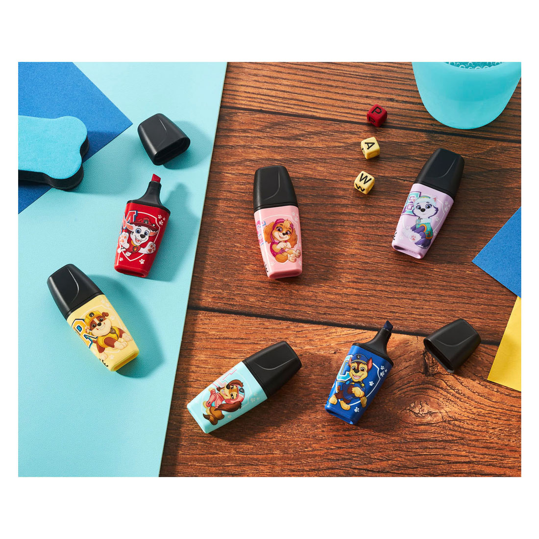 STABILO BOSS MINI Markeerstiften PAW Patrol - 6st.