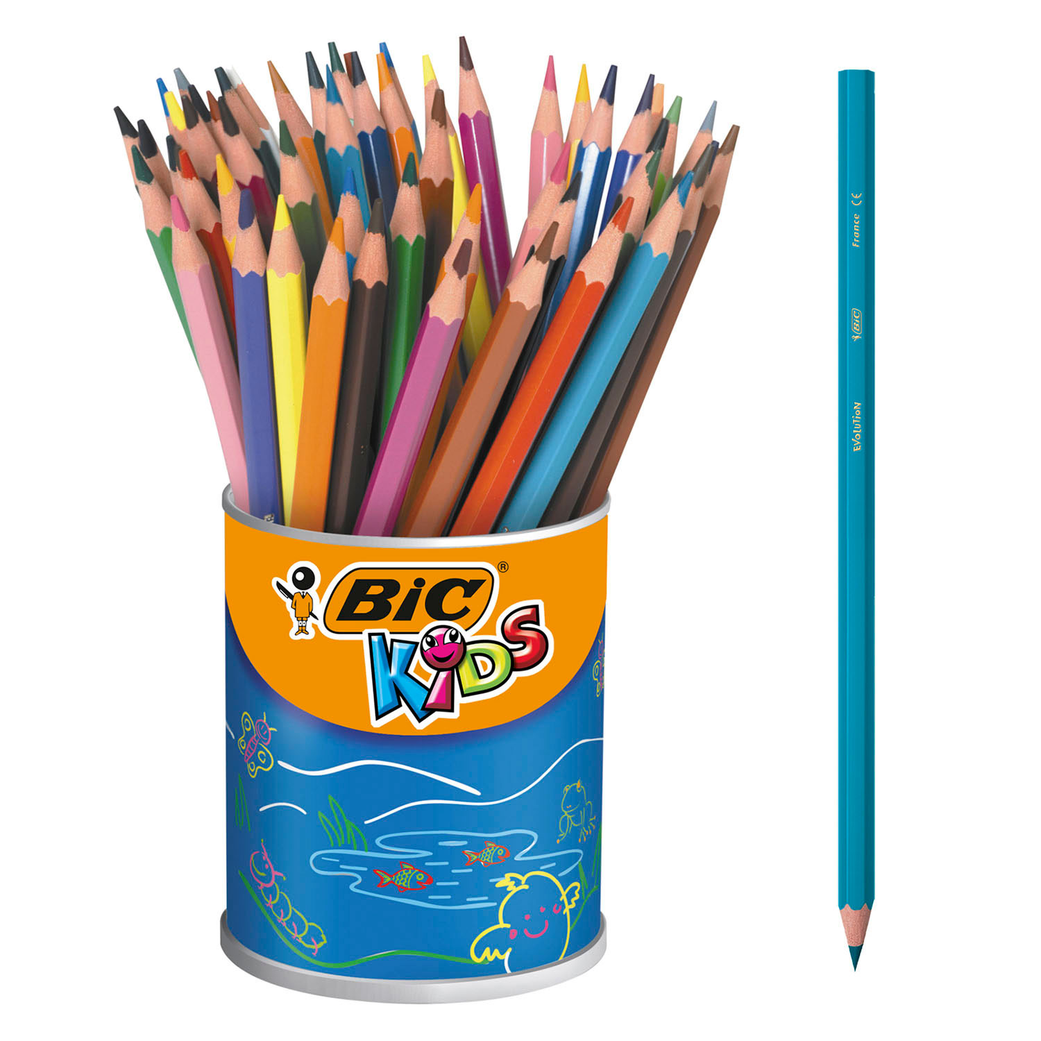 Crayons de couleur BIC Kids ECOlutions Evolution, 60 pcs.