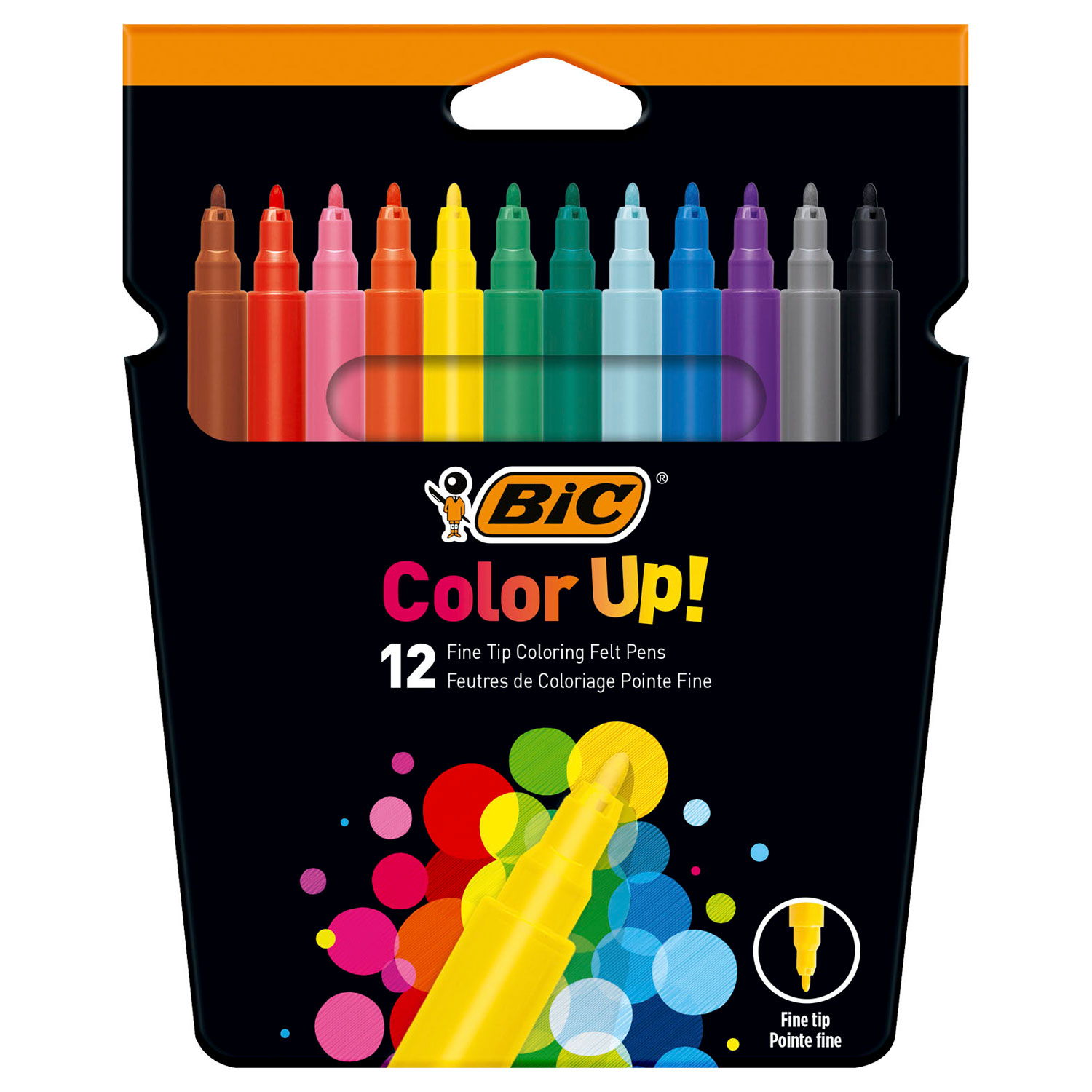 Color Up pour les enfants BIC ! Feutres de coloriage, 12 pcs.