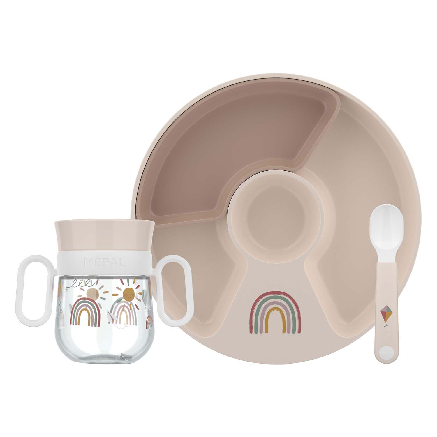 Mepal Set Babyservies Mio - Soleil & Arc-en-ciel - 3dlg.