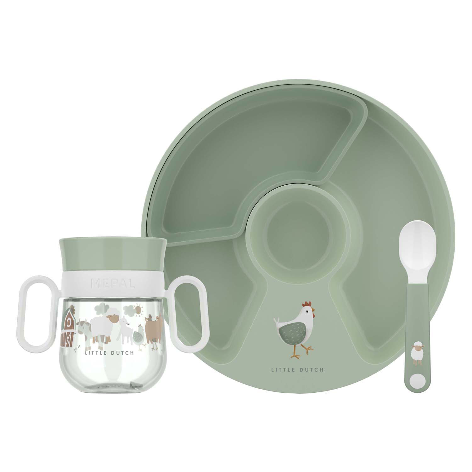 Mepal Set Babyservies Mio - Little Dutch Little Farm, 3dlg.