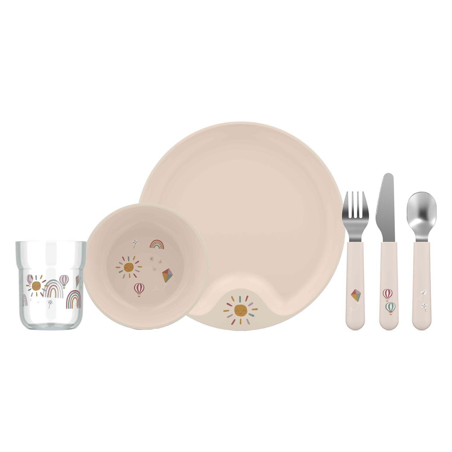 Mepal Set Kinderservies Mio - Sunshine & Rainbow, 6dlg.