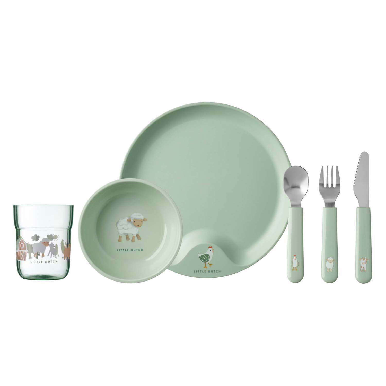 Mepal Set Kinderservies Mio - Little Dutch Little Farm, 6dlg.