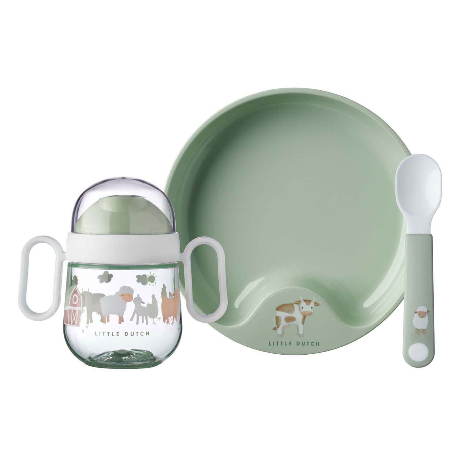 Mepal Set Babyservies Mio - Little Dutch Little Farm, 3dlg.