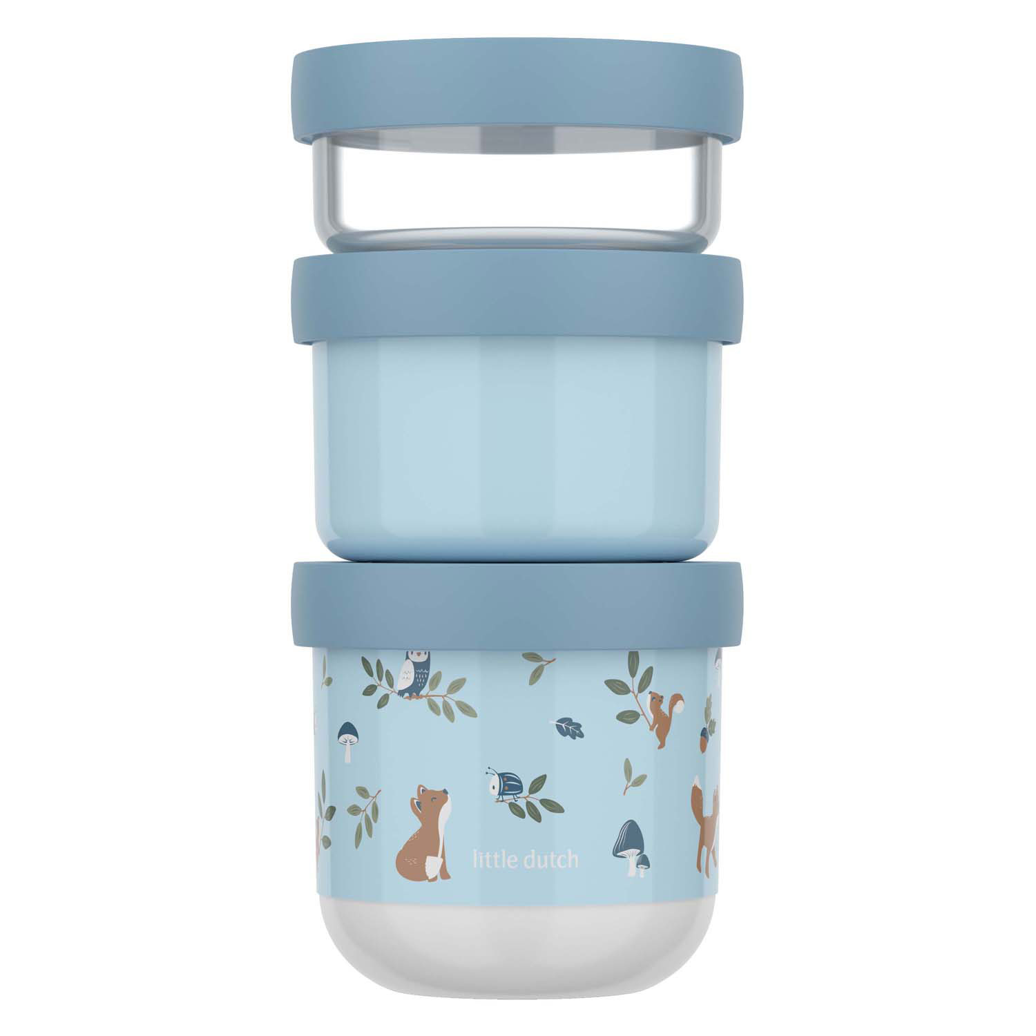 Mepal Snackbox Stack Mio - Little Dutch Forest Friends 3dlg.