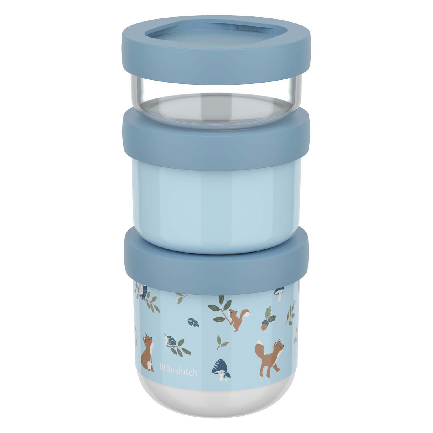 Mepal Snackbox Stack Mio - Little Dutch Forest Friends 3dlg.