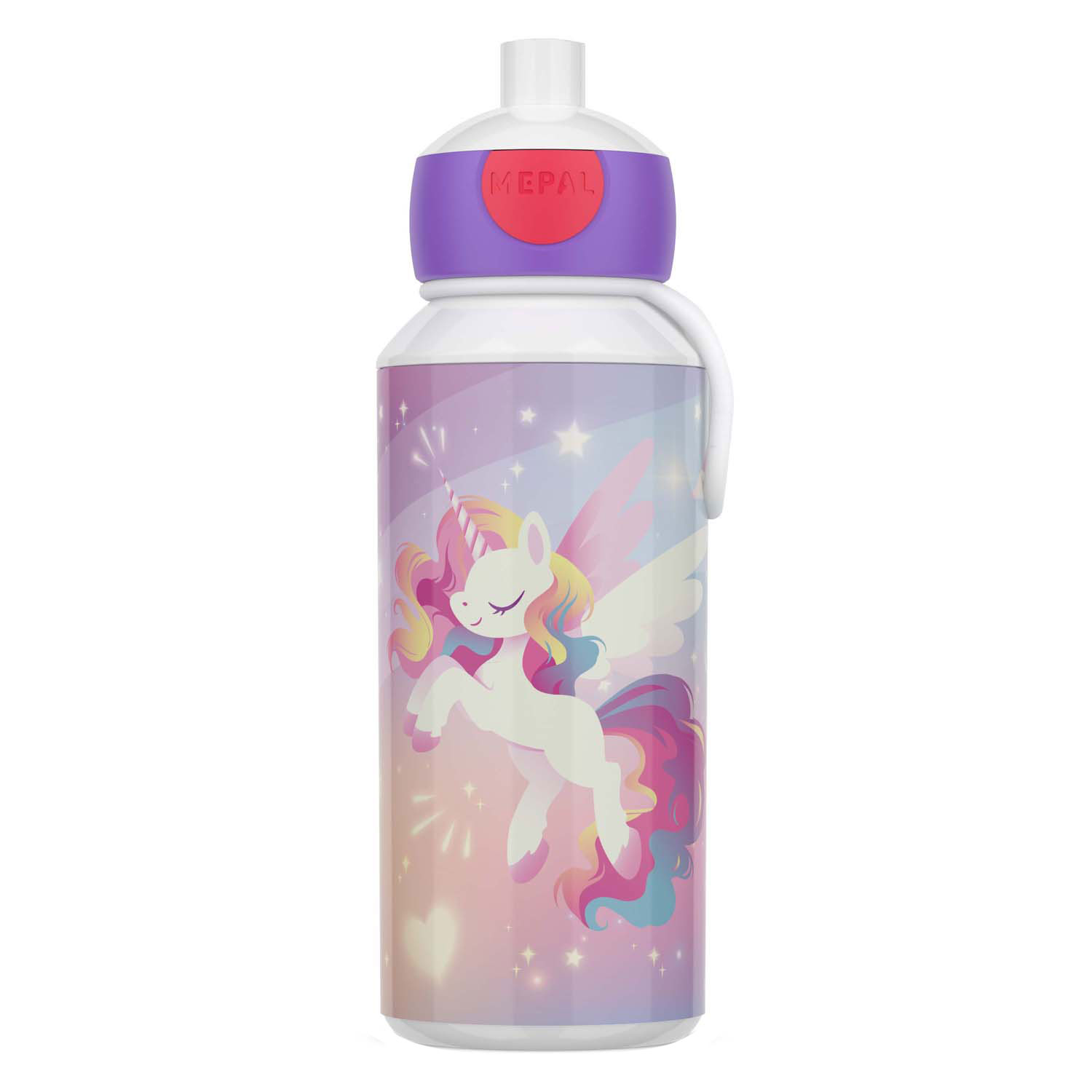 Mepal Drinkfles Pop-Up Campus 400 ml - Unicorn Glow
