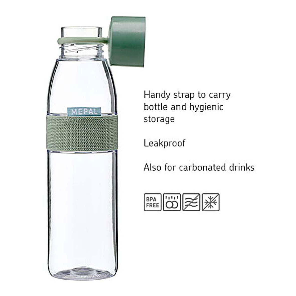 Mepal Waterfles Ellipse 700 ml - Nordic Sage