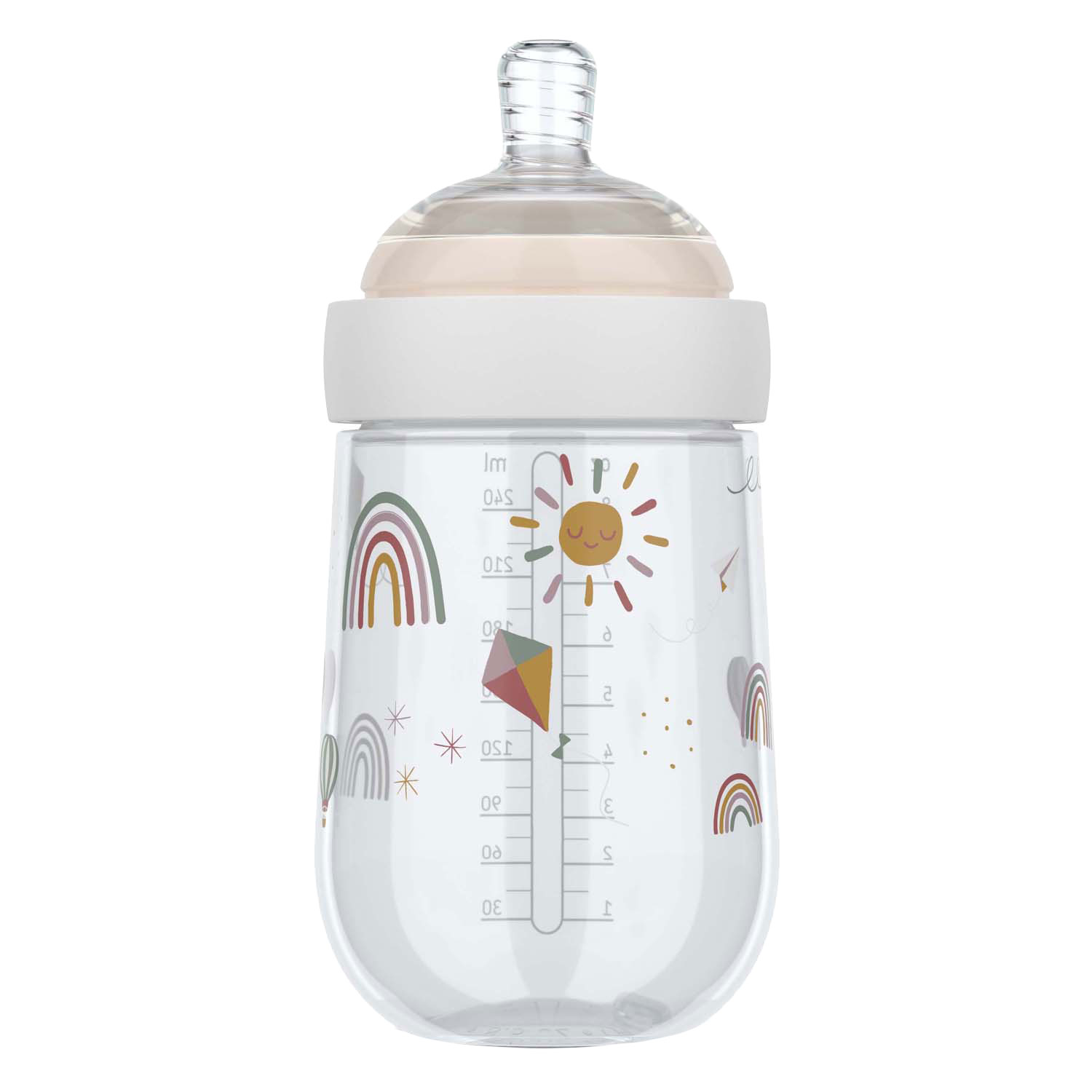 Mepal Babyfles Mio 240 ml - Sunshine & Rainbow