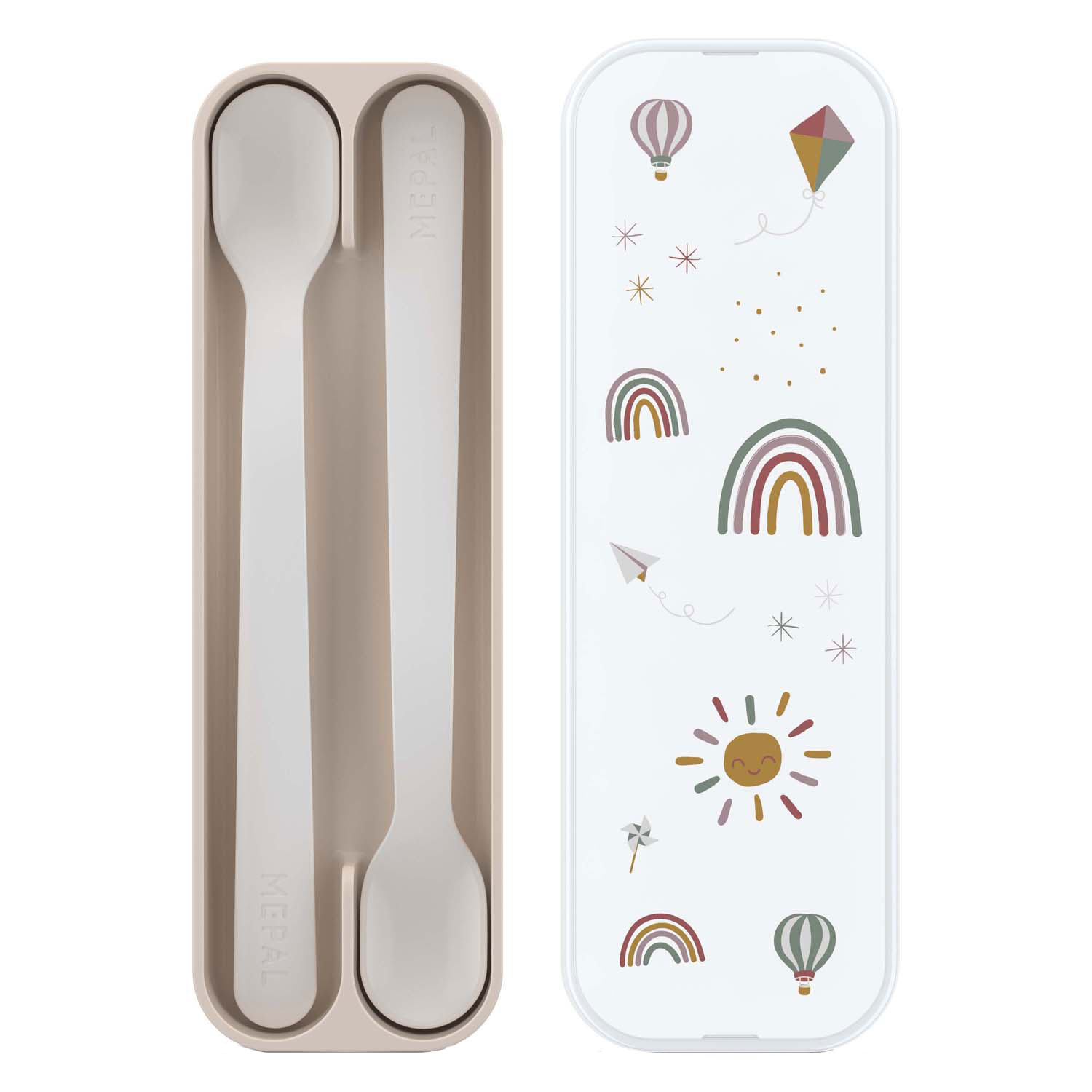 Mepal Set Babylepel Mio 2 Stuks - Sunshine & Rainbow