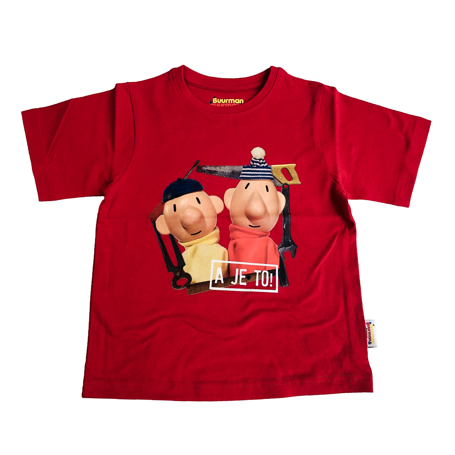 Buurman & Buurman T-shirt Rood, maat 98-104