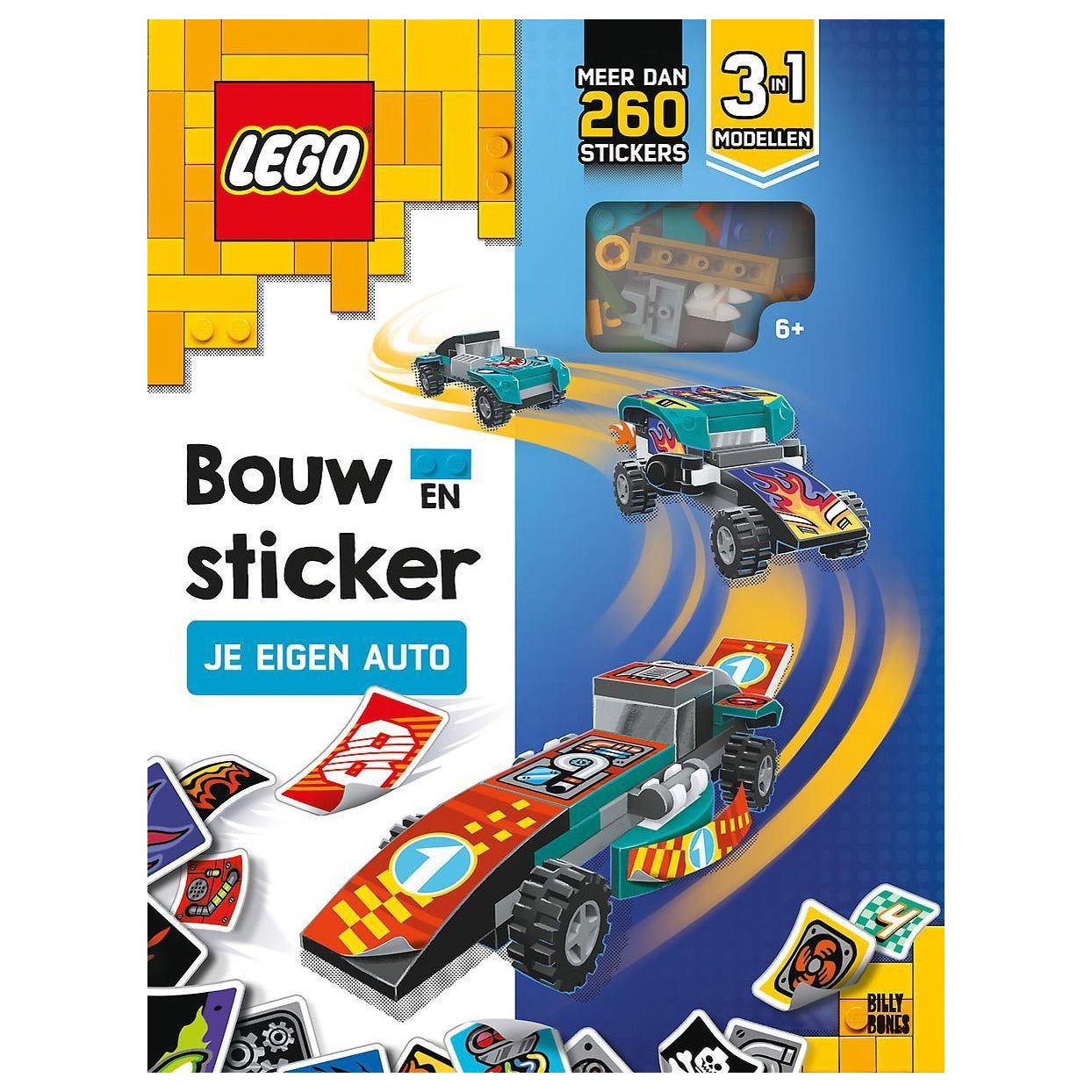 LEGO Bouw & Sticker je eigen Auto 3in1 Modellen