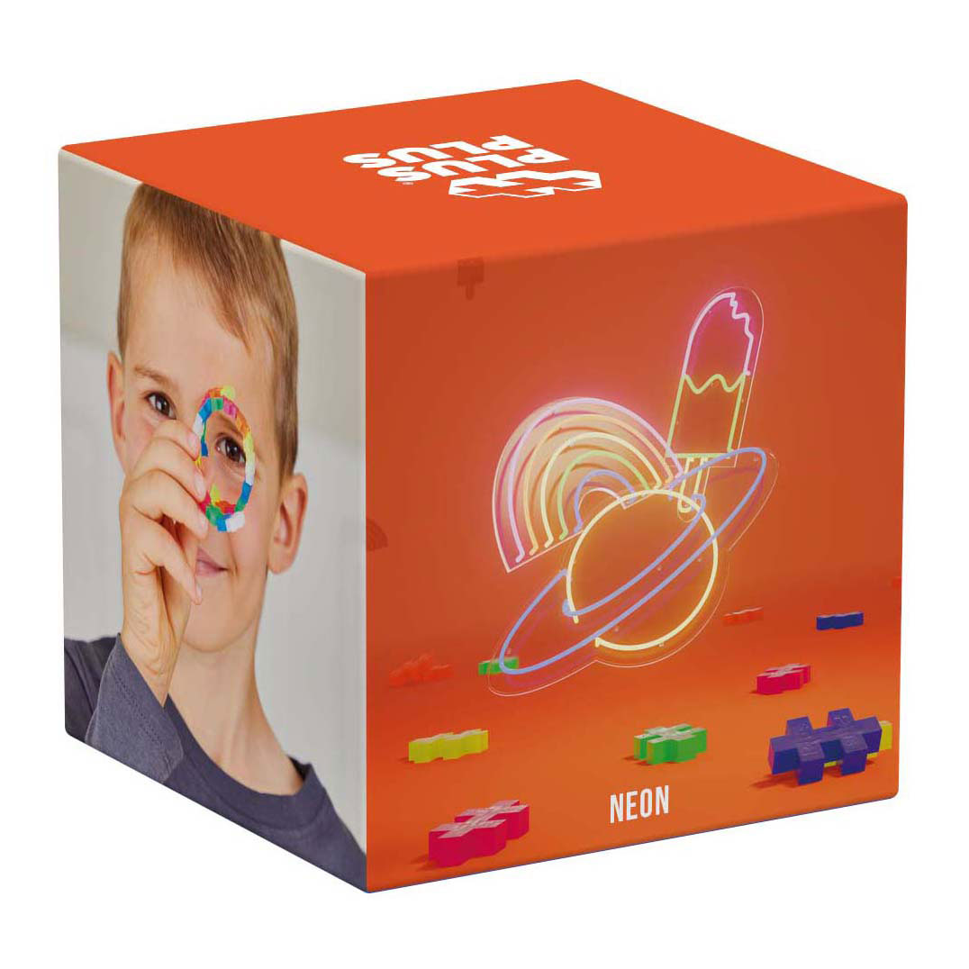 Plus-Plus Neon Bouwset, 600st.