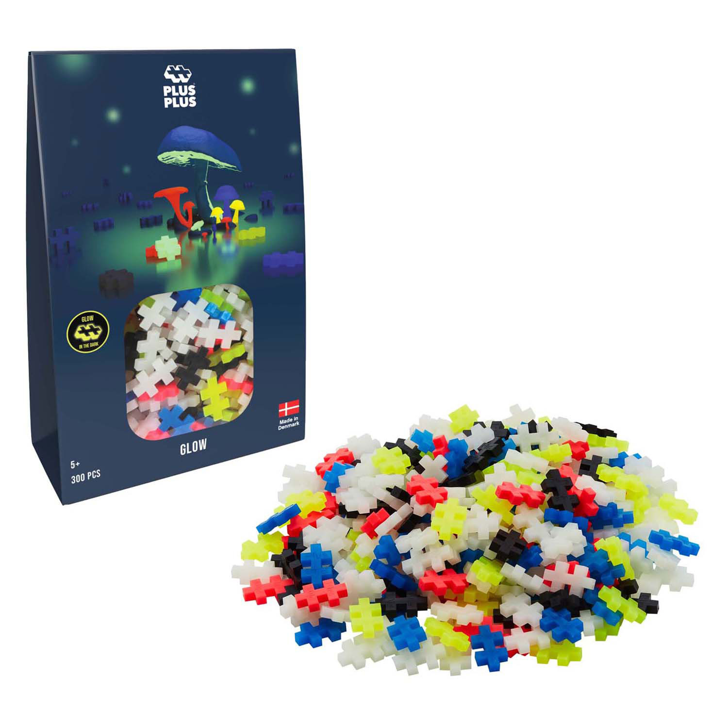 Plus-Plus Glow Bouwset, 300st.