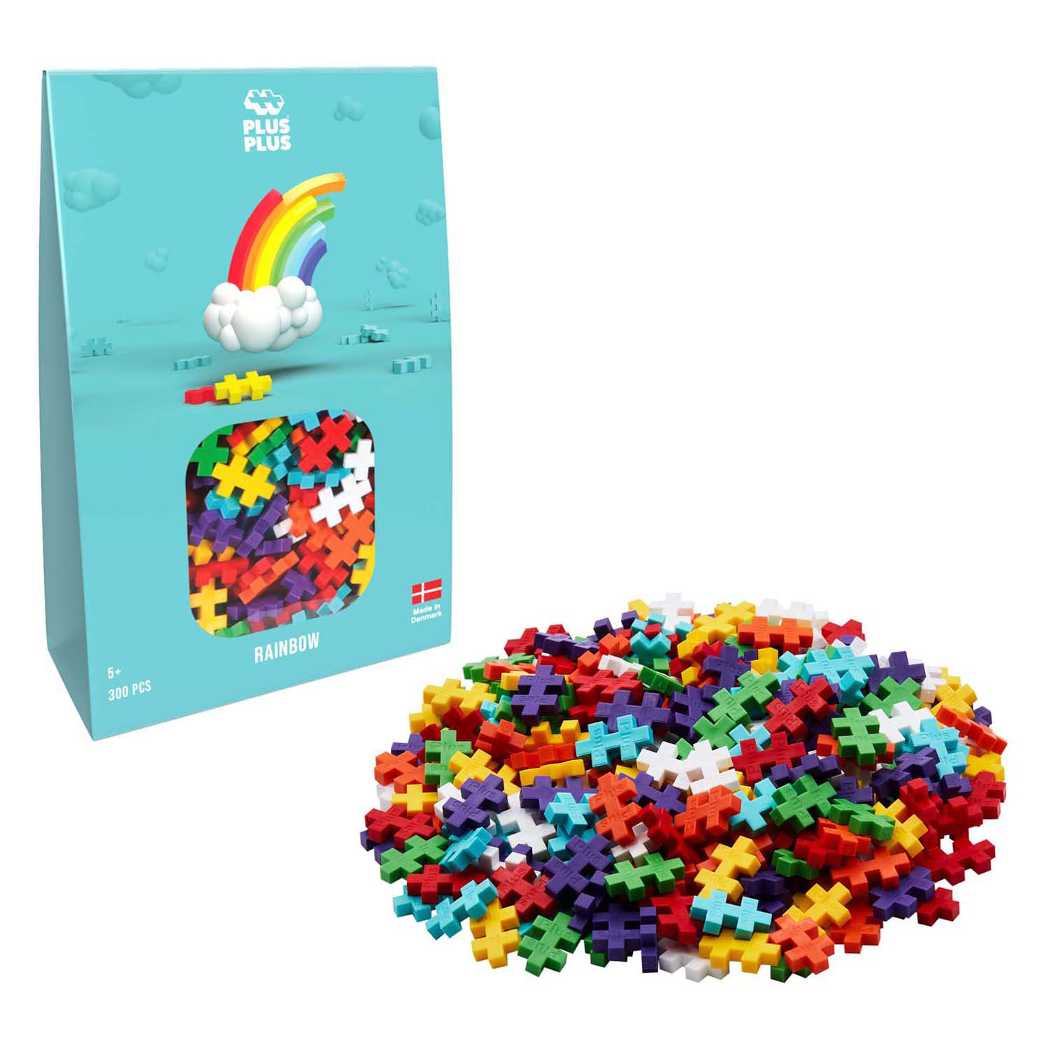 Plus-Plus Regenboog Bouwset, 300st.