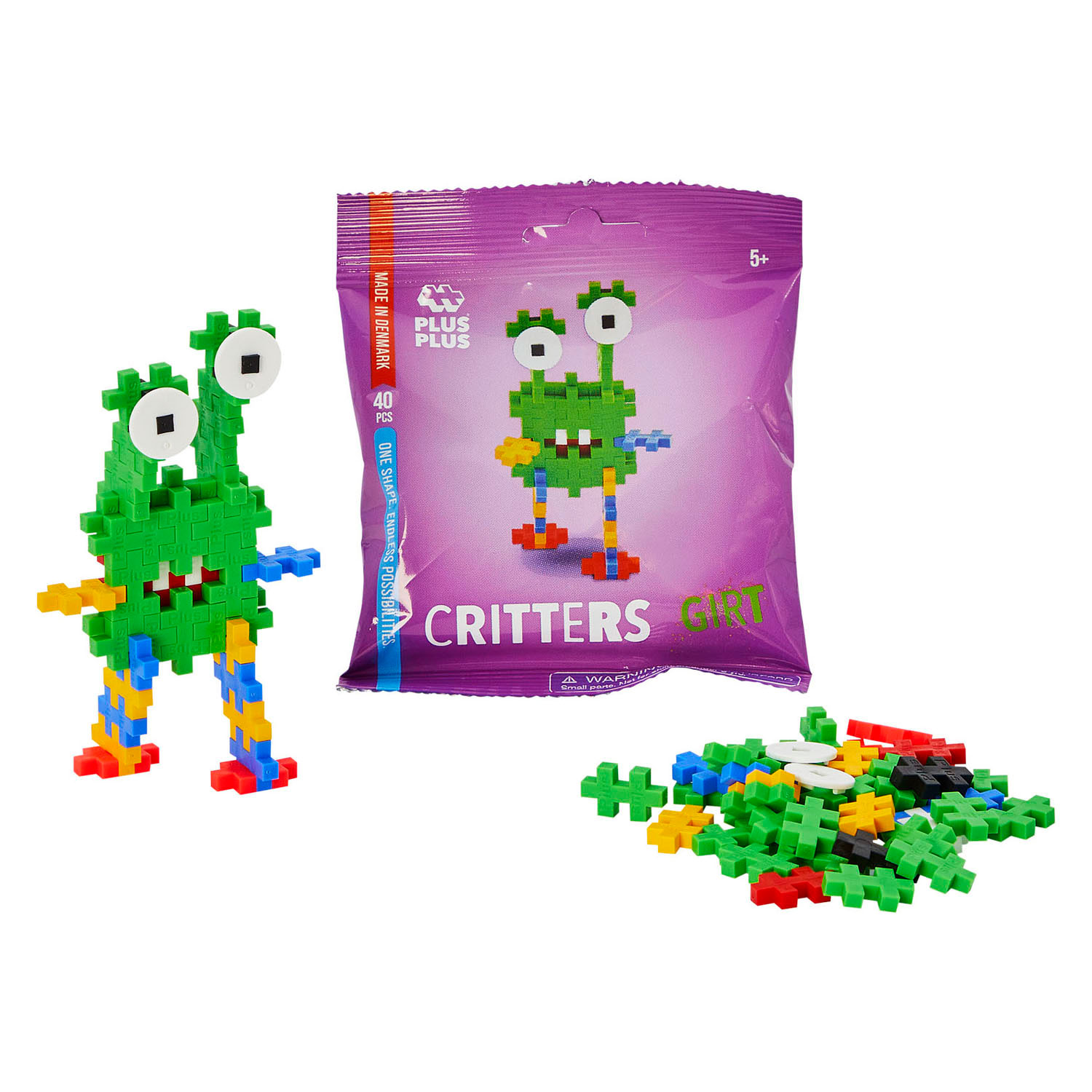 Plus-Plus Critters Bouwset Girt - 40dlg.