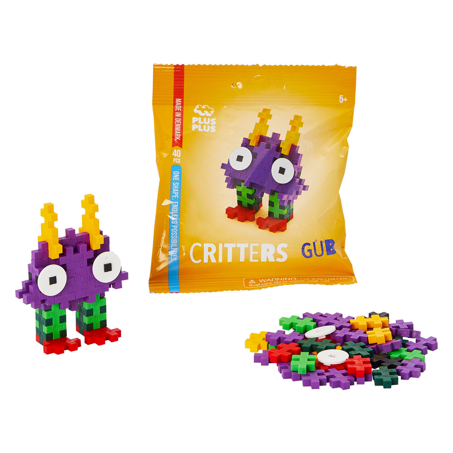 Plus-Plus Critters Bouwset Gub - 40dlg.