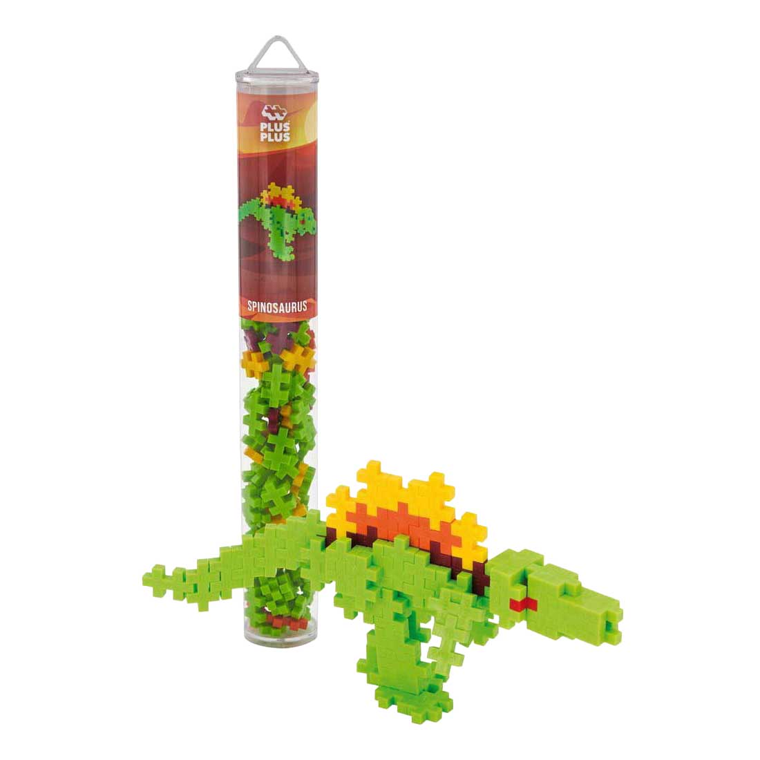 Ensemble de construction de tubes de dinosaure Spinosaurus Plus-Plus - 100 pièces.