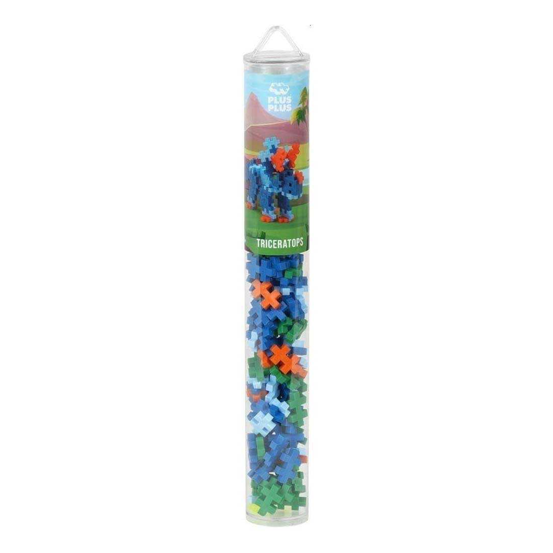 Plus-Plus Triceratops Dinosaurus Tube Bouwset - 100st.