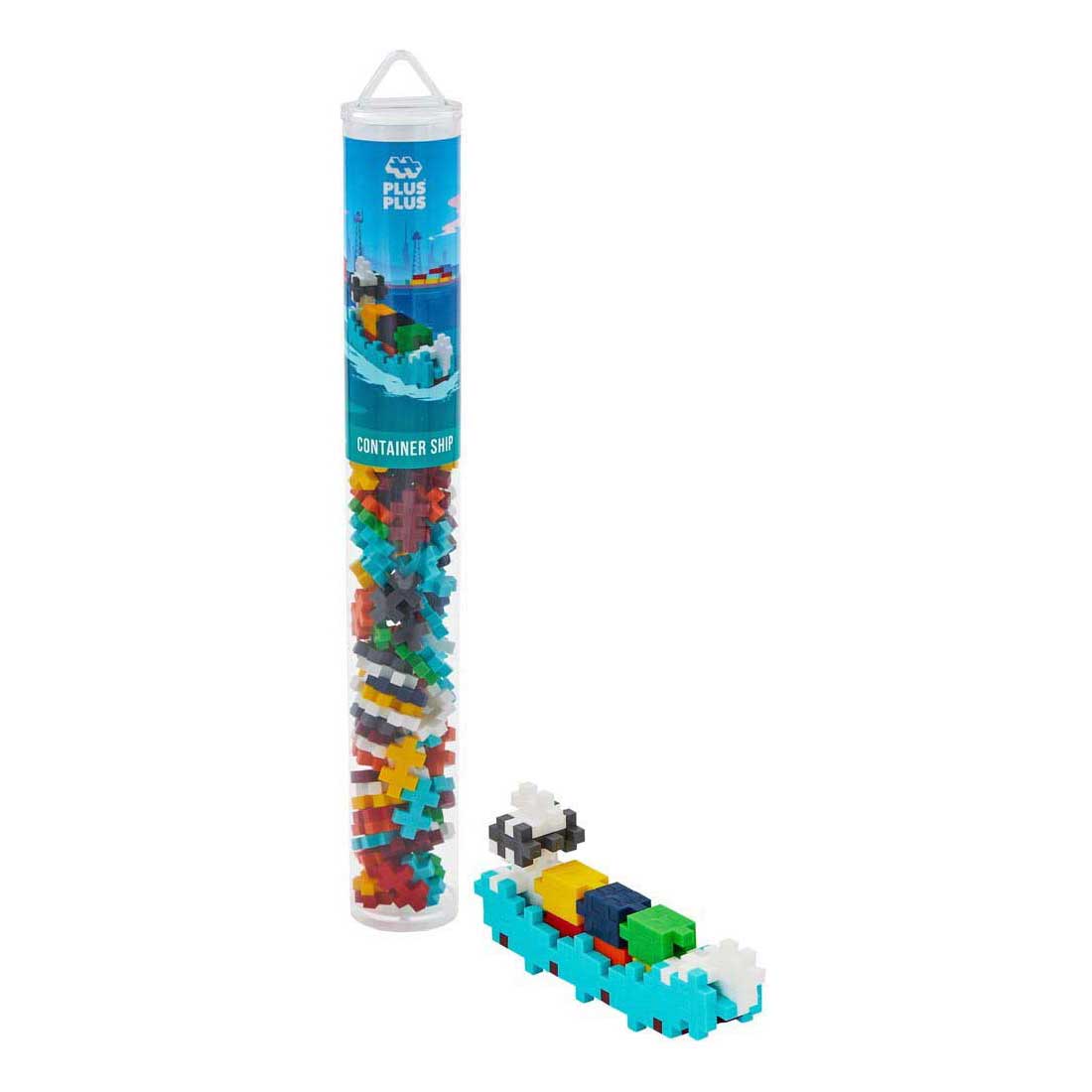 Plus-Plus Container Schip Tube Bouwset - 100st.