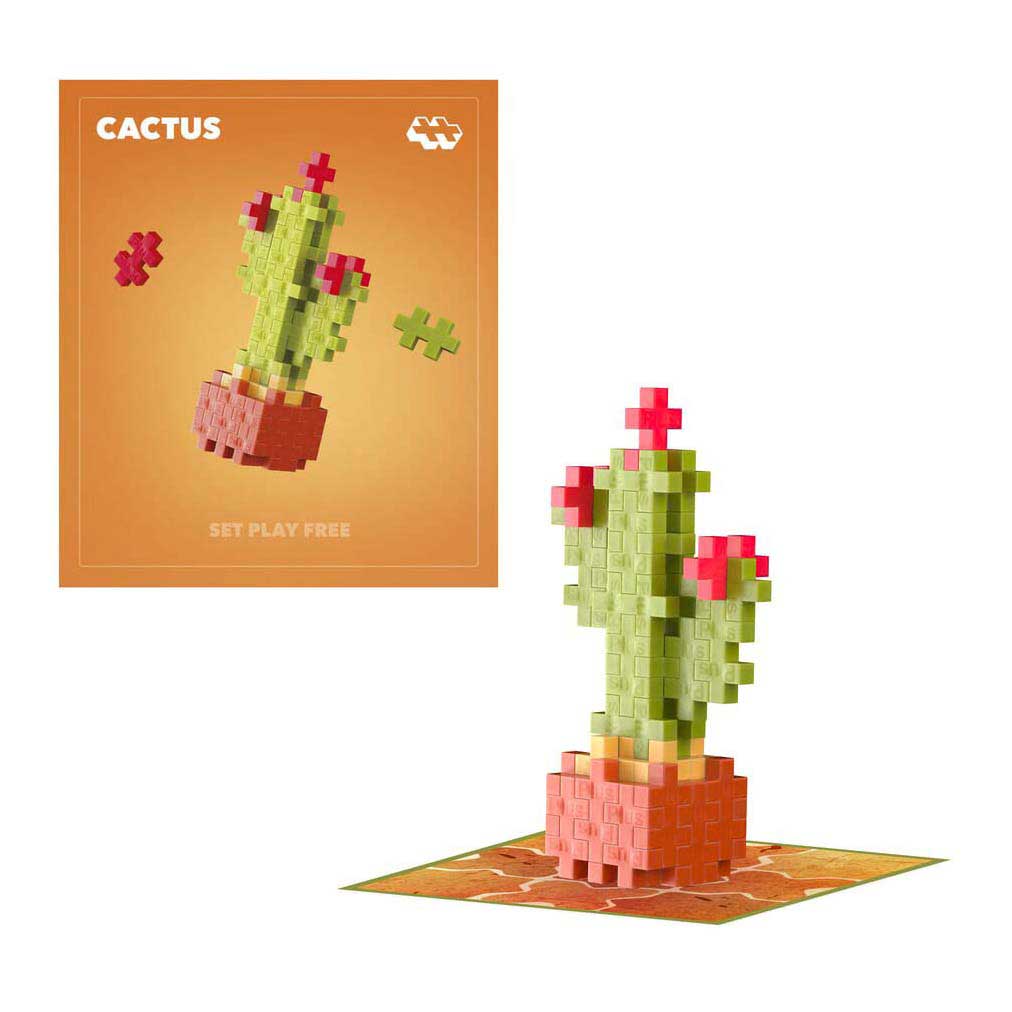 Plus-Plus Plant Pack Bloem Cactus Bouwset - 50st.