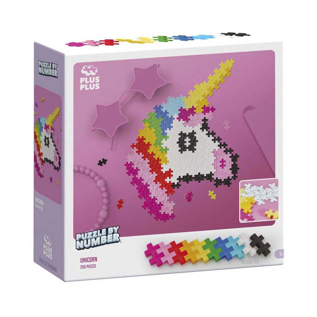 Plus-Plus Puzzel op Nummer Eenhoorn Bouwset - 250st.