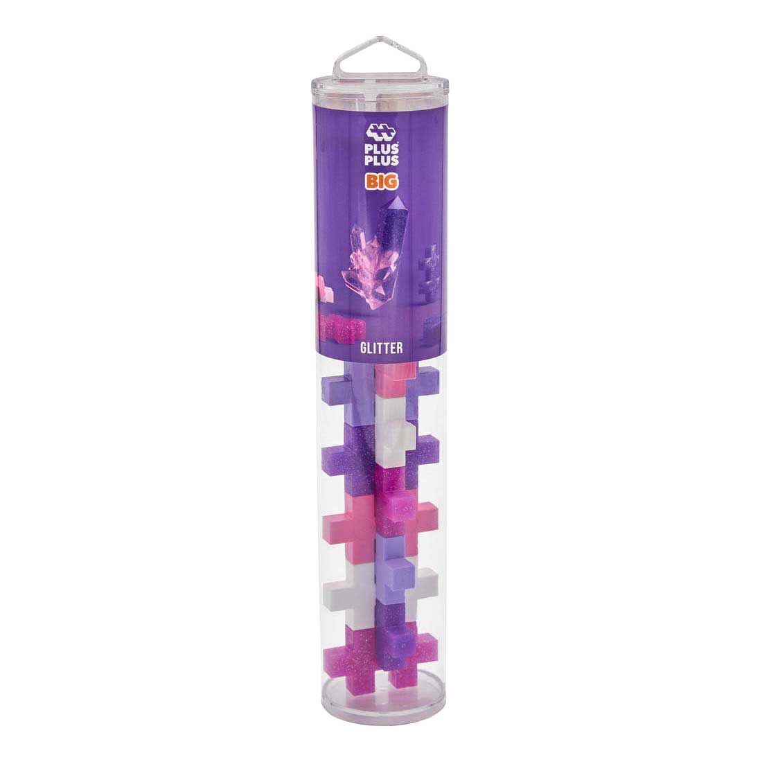 Plus-Plus BIG Tube Glitter Bouwset - 15st.