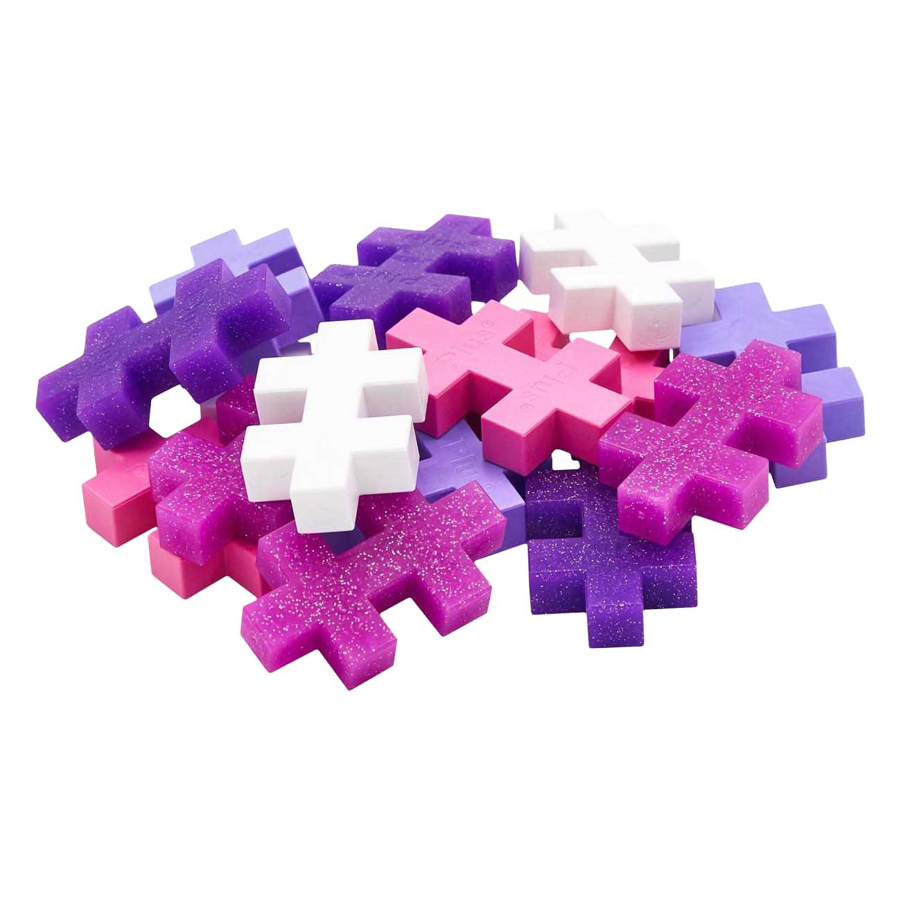 Plus-Plus BIG Tube Glitter Bouwset - 15st.