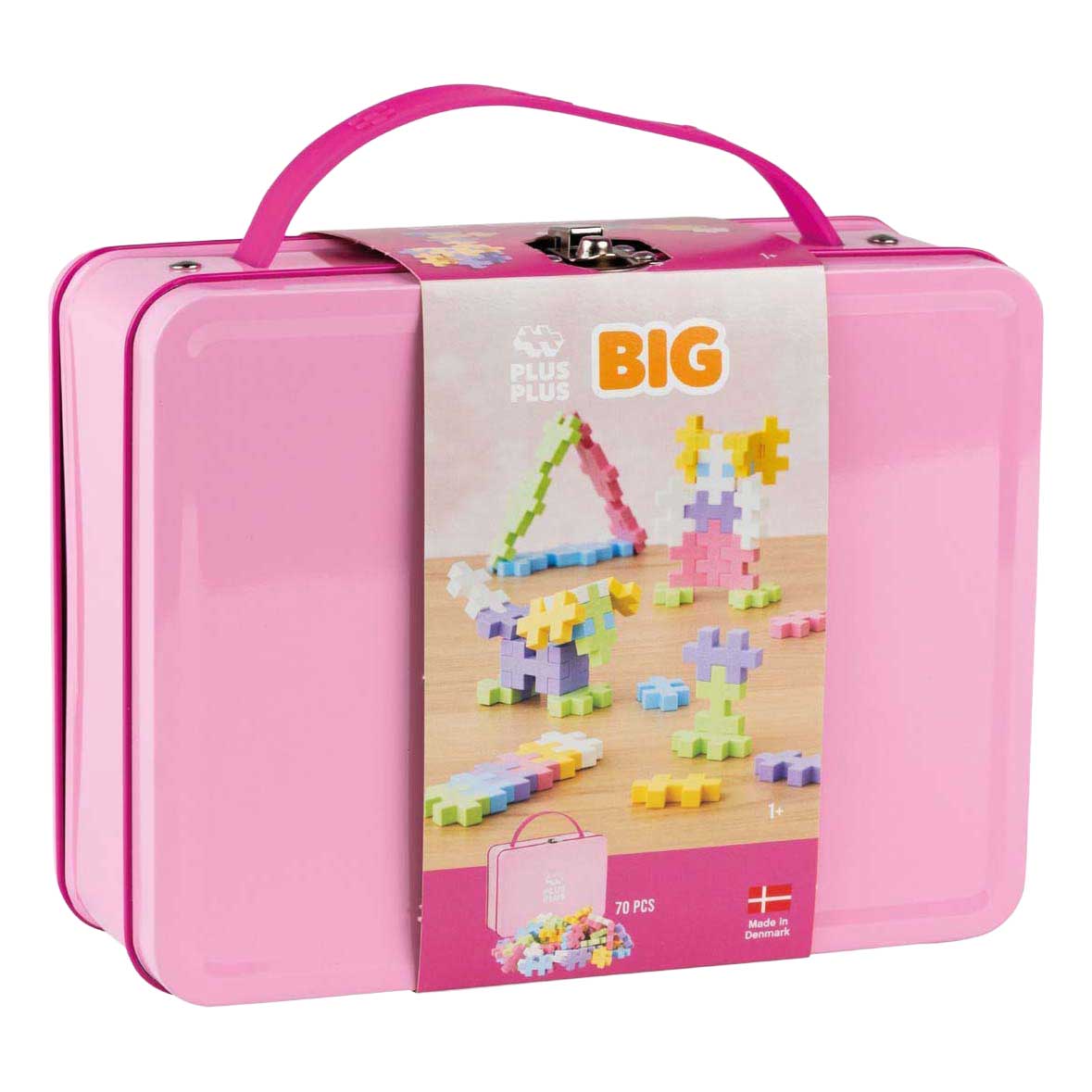 Plus-Plus BIG Speelgoedkoffer Pastel Bouwset - 70st.