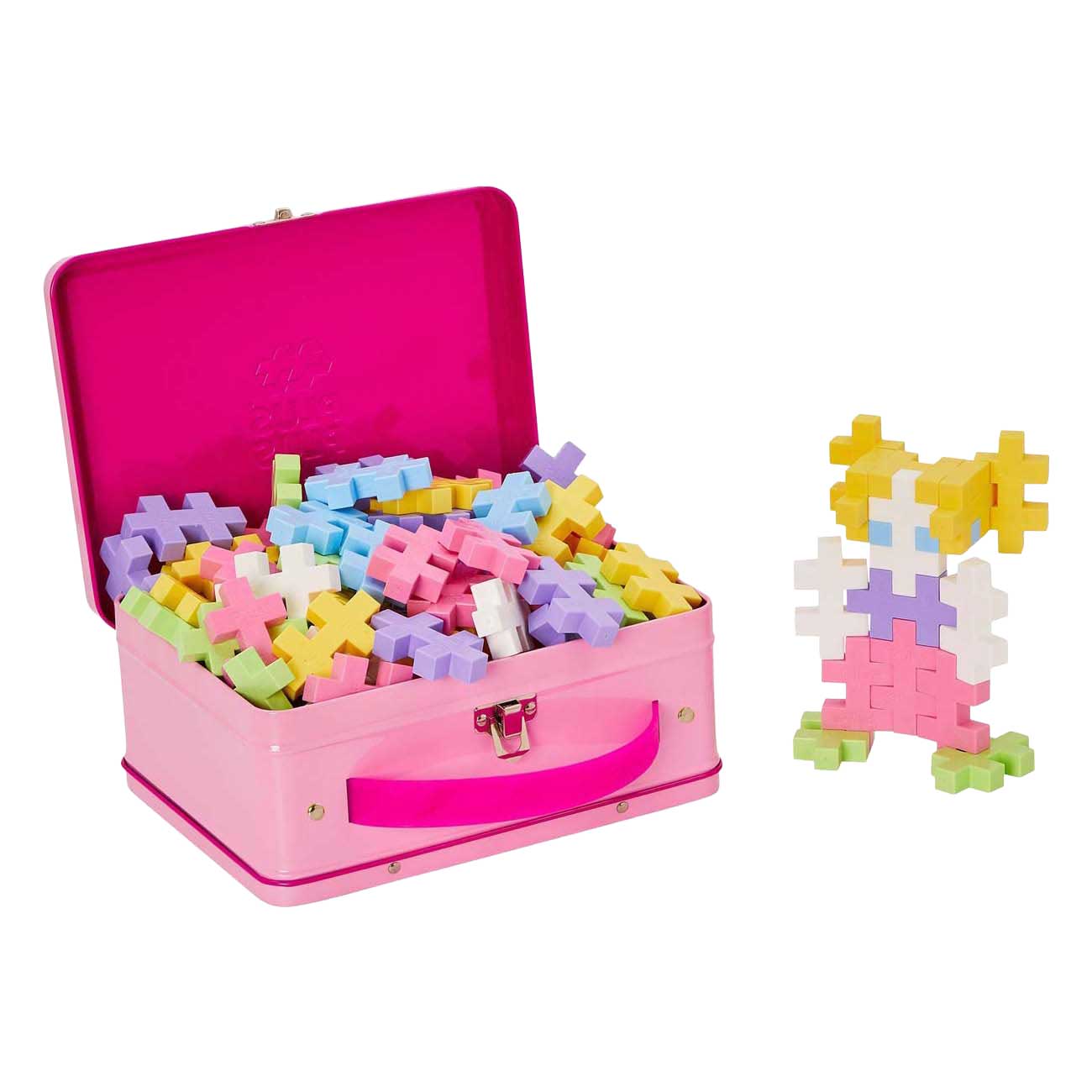 Plus-Plus BIG Speelgoedkoffer Pastel Bouwset - 70st.