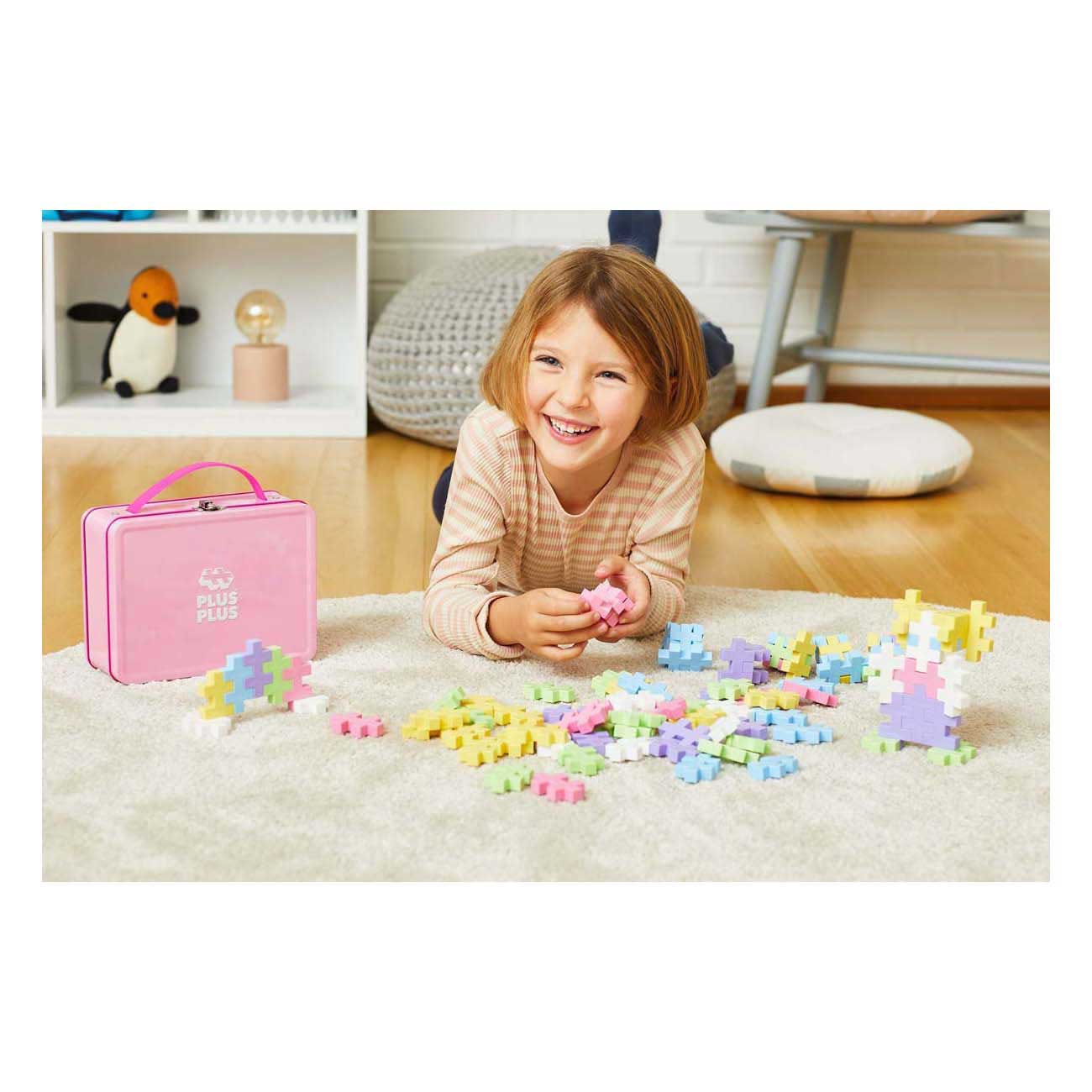 Plus-Plus BIG Speelgoedkoffer Pastel Bouwset - 70st.
