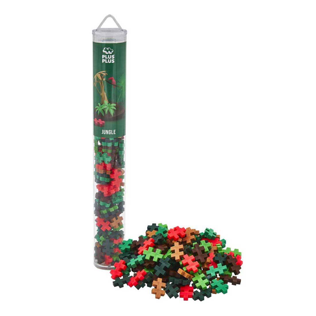 Ensemble de construction de tubes Jungle Plus-Plus - 100 pièces.
