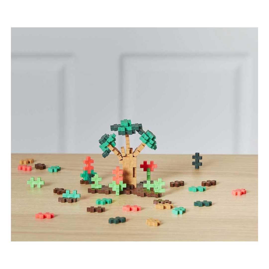 Ensemble de construction de tubes Jungle Plus-Plus - 100 pièces.