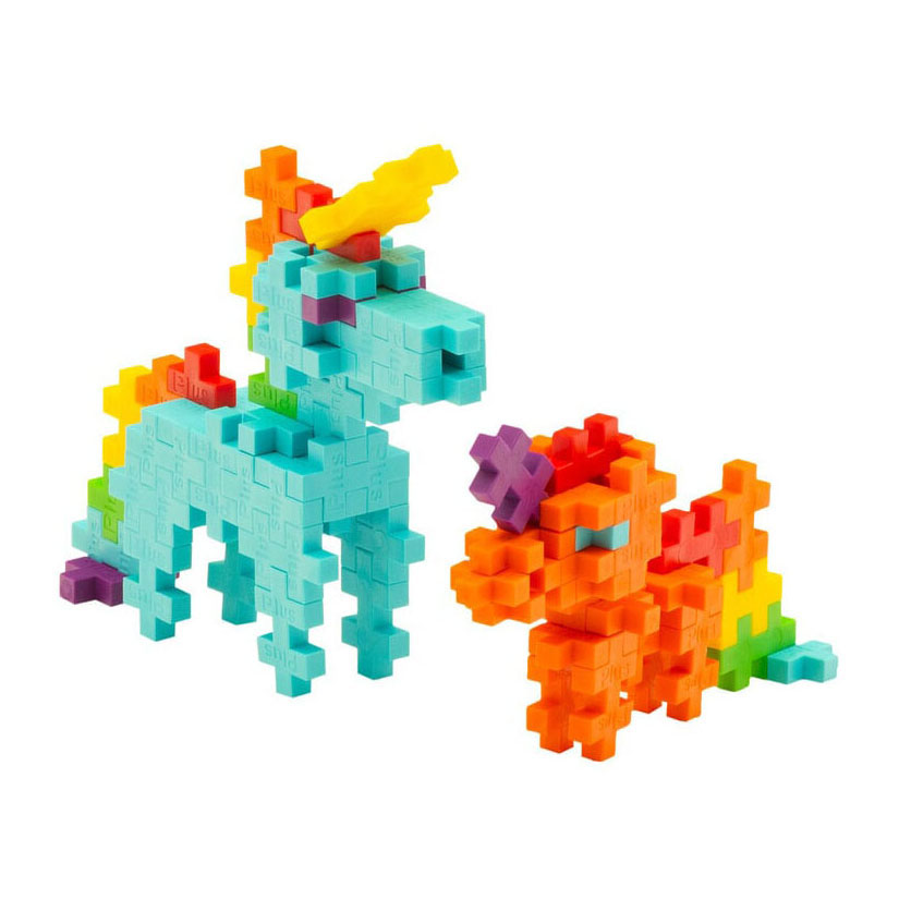 Plus-Plus Regenboog Eenhoorns Tube Bouwset - 100st.