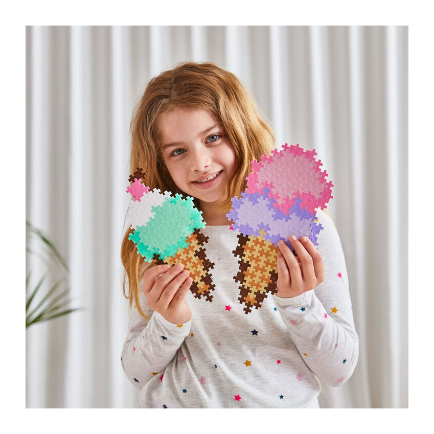 Plus-Plus Puzzelen op Nummer IJshoorntjes - 250st.
