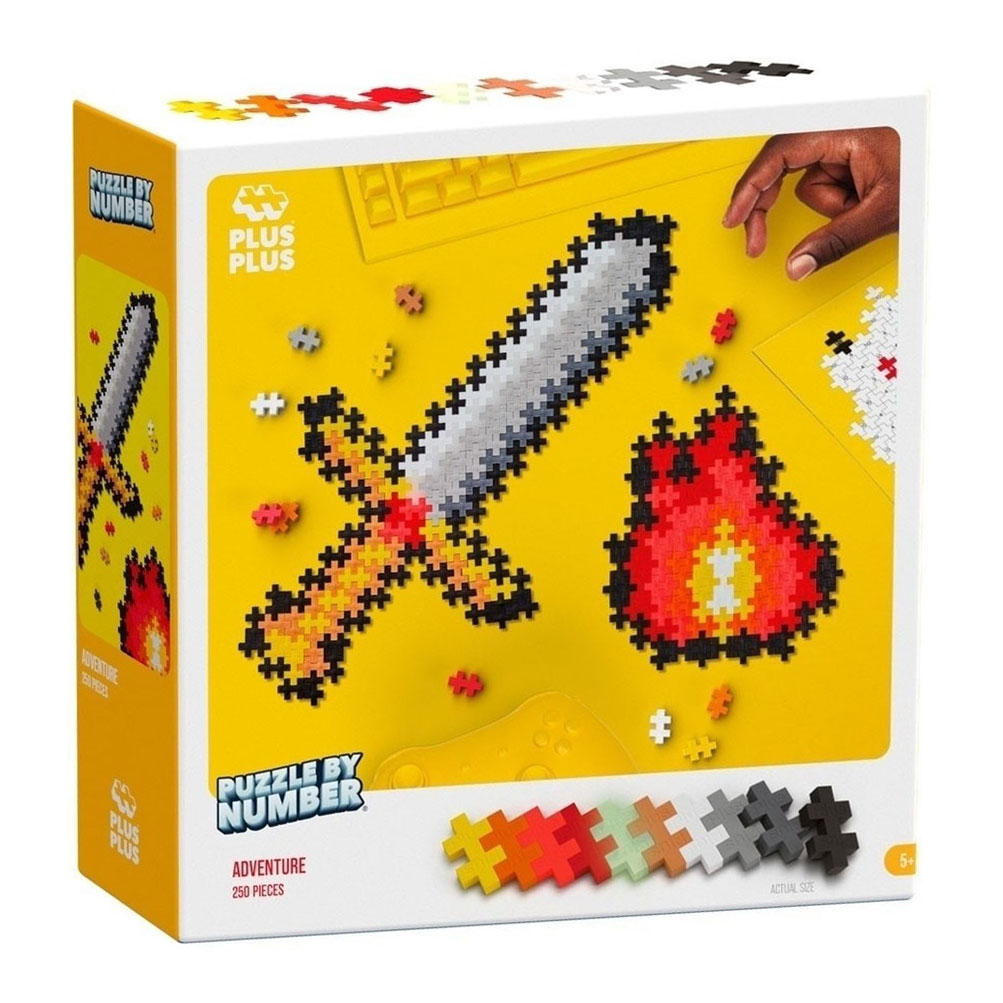 Plus-Plus Puzzelen op Nummer Zwaard - 250st.
